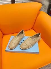 Prada Logo Plaque Quilted Slip-On Loafers - 3