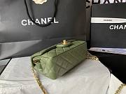 Chanel Flap Bag Green Lambskin Bell 13x20x7cm - 5