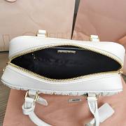 Miumiu Matelasse Nappa Leather Top-handle Bag White 24x16x7.5cm - 6