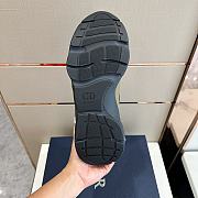 Dior B22 Khaki Black Calfskin Sneaker - 5