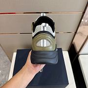 Dior B22 Khaki Black Calfskin Sneaker - 4