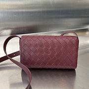 Bottega Veneta Mini Andiamo Cross-Body Bag Red Wine 21.5x13.5x4.5cm - 3