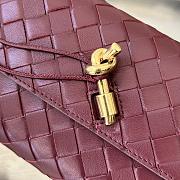 Bottega Veneta Mini Andiamo Cross-Body Bag Red Wine 21.5x13.5x4.5cm - 2