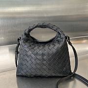 Bottega Veneta Mini Hop Black Bag 25.5x14.5x11cm - 1