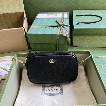 Gucci GG Marmont Mini Shoulder Bag Black 18.5x11x4cm