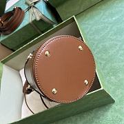 Gucci Ophidia Mini Bucket Bag Brown 11.5x23x8cm - 6