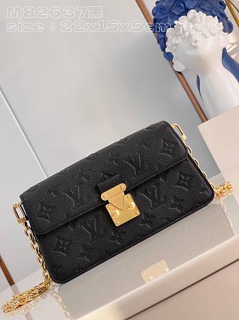 Louis Vuitton LV Wallet On Chain Metis Black 19 x 11 x 5.5 cm