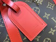 Louis Vuitton LV Keepall Bandoulière 50 Monogram Macassar Red 50 x 29 x 23 cm - 2