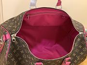 Louis Vuitton LV Keepall Bandoulière 50 Monogram Macassar Pink 50 x 29 x 23 cm - 3