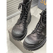 Balenciaga Strike 20mm Boot With Piercings In Black - 2