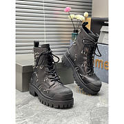 Balenciaga Strike 20mm Boot With Piercings In Black - 3