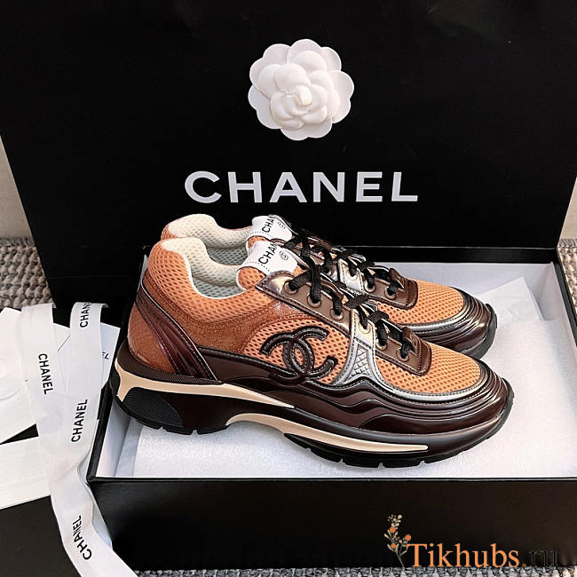 Chanel CC Sneakers Brown - 1