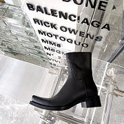 Balenciaga Inspector Square-toe Ankle Boots Black - 3