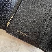 YSL Small Envelope Wallet Black Gold 13x9x3cm - 3