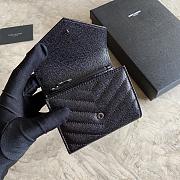 YSL Small Envelope Wallet Black 13x9x3cm - 2