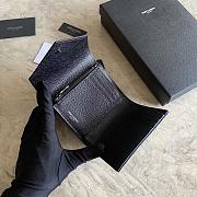 YSL Small Envelope Wallet Black 13x9x3cm - 4