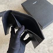 YSL Small Envelope Wallet Black 13x9x3cm - 5