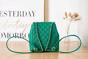 Chanel 23P Backpack Duma Green 21x20x12cm - 4