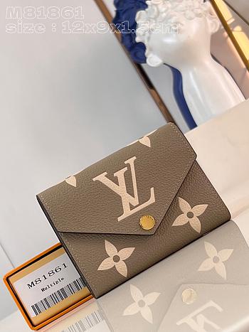 Louis Vuitton LV Wallet Victorine Grey 12 x 9.5 x 1.5 cm