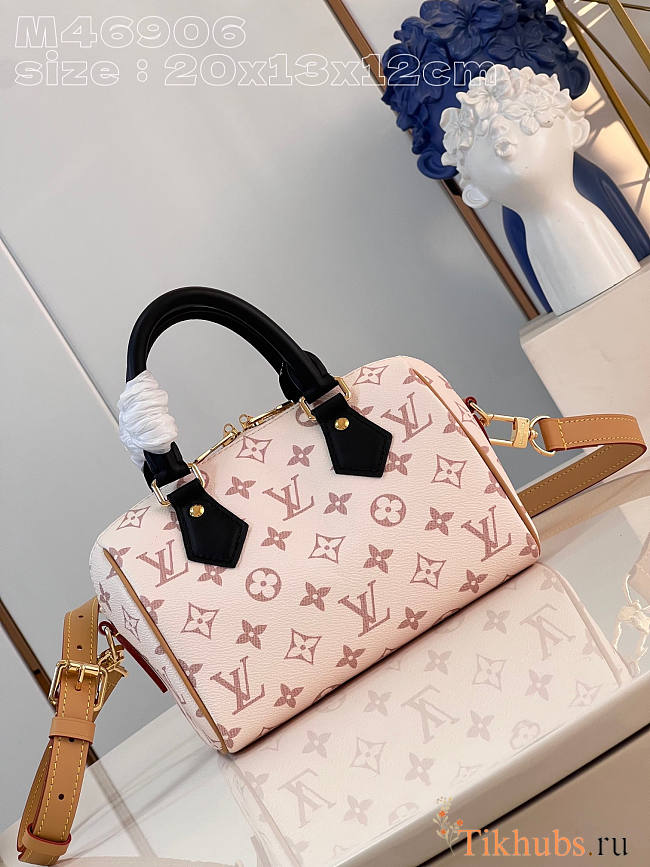 Louis Vuitton LV Speedy Bandoulière 20 Monogram White 20.5cm - 1