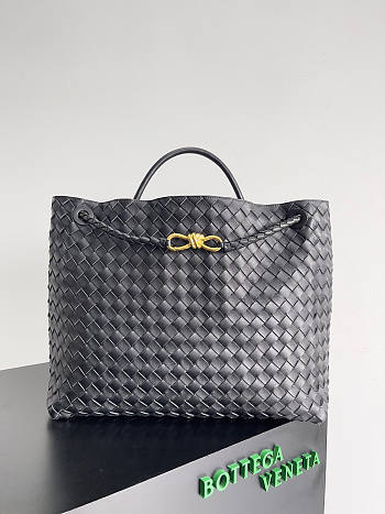 Bottega Veneta Large Andiamo Bag Black 42x35x18cm