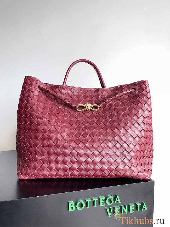 Bottega Veneta Large Andiamo Bag Red 42x35x18cm - 1