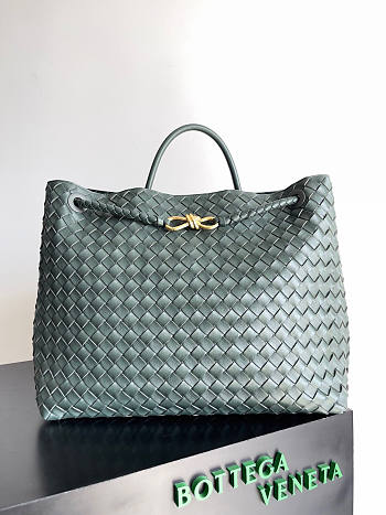 Bottega Veneta Large Andiamo Bag Green 42x35x18cm