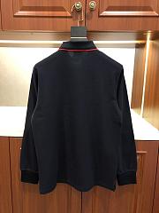 Burberry Polo Shirt Long Sleeve Black  - 4