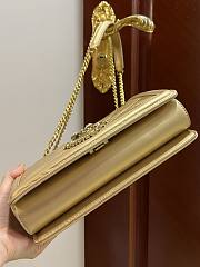 Dolce & Gabbana Quilted Devotion Gold Bag 26x18x7.5cm - 5