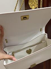 Dolce & Gabbana Quilted Devotion White Bag 26x18x7.5cm - 6
