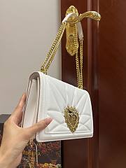 Dolce & Gabbana Quilted Devotion White Bag 26x18x7.5cm - 5