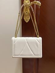 Dolce & Gabbana Quilted Devotion White Bag 26x18x7.5cm - 3