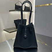 Fendi Origami Medium Black Leather Bag 27x27x16.5cm - 5