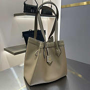 Fendi Origami Medium Grey Leather Bag 27x27x16.5cm - 2