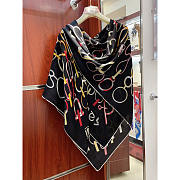 Hermes Silk Scarf Black 140x140cm - 3