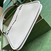 Gucci Horsebit Slim Small Shoulder Bag White 23x18.5x3cm - 4