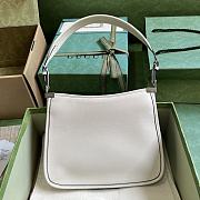 Gucci Horsebit Slim Small Shoulder Bag White 23x18.5x3cm - 2