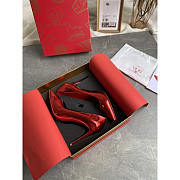 Christian Louboutin Kate Patent Red Sole High heel Pump 10cm - 4
