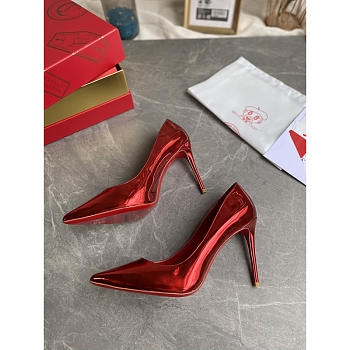 Christian Louboutin Kate Patent Red Sole High heel Pump 10cm