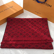 Louis Vuitton LV Logomania Scarf Red 180x50cm - 3