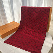 Louis Vuitton LV Logomania Scarf Red 180x50cm - 2