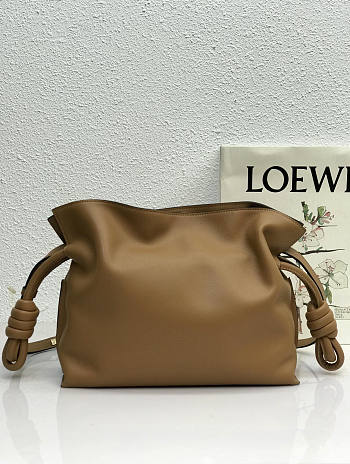 Loewe Flamenco Clutch Beige Bag 30x24.5x10.5cm