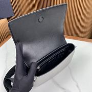 Prada Grey Saffiano Leather Shoulder Bag 22x14.5x5cm - 5