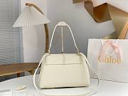 Chloe Penelope Medium Soft Shoulder Bag White 35x24x13cm - 4