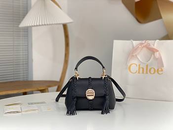 Chloe Penelope Small Soft Shoulder Bag Black 22x14x9cm