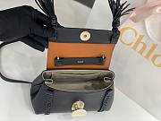 Chloe Penelope Small Soft Shoulder Bag Black 22x14x9cm - 4