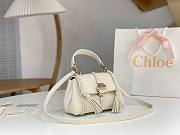 Chloe Penelope Small Soft Shoulder Bag White 22x14x9cm - 6