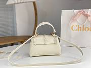 Chloe Penelope Small Soft Shoulder Bag White 22x14x9cm - 5