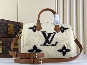 Louis Vuitton LV Speedy Bandoulière 25 Cream/Brown Shearling 25 x 19 x 15 cm - 3