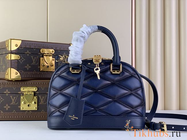 Louis Vuitton LV Alma Navy Blue BB 23.5 x 17.5 x 11.5 cm - 1